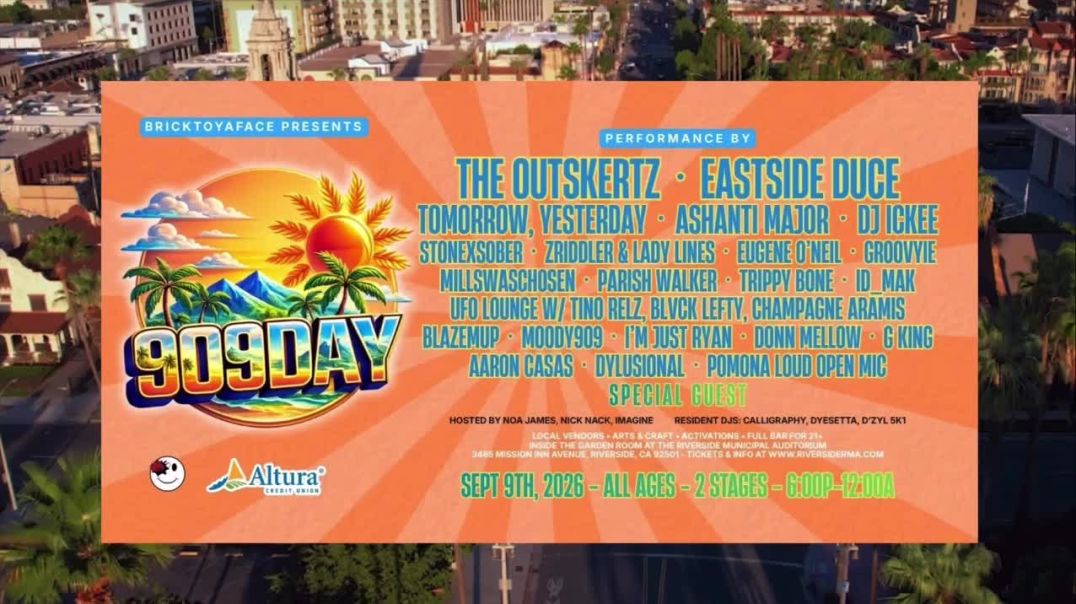 Get your tickets now for 909 Day (Ticket link below)